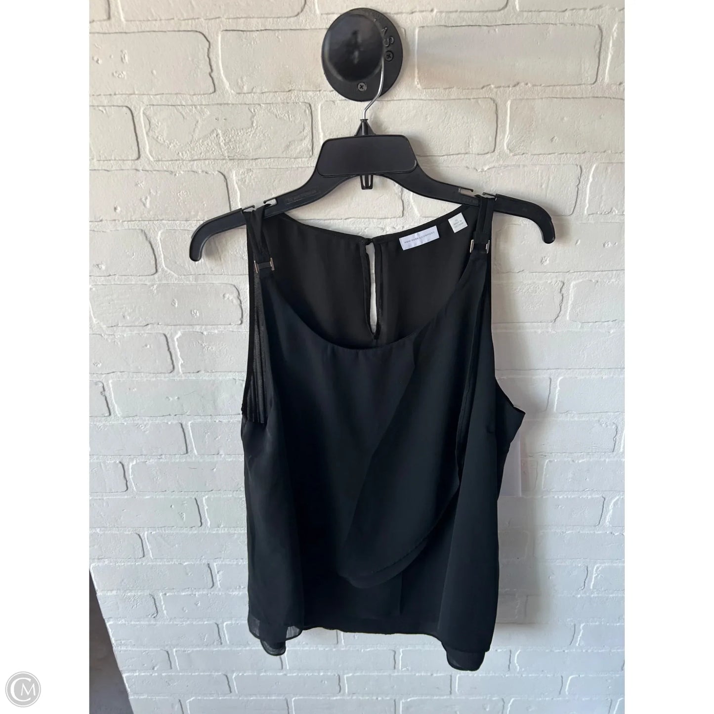 Top Sleeveless By New York And Co In Black, Size: Xl