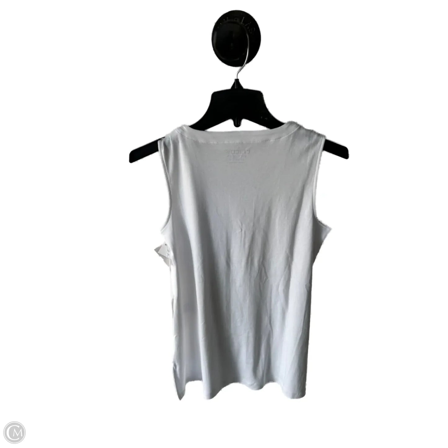 Top Sleeveless Basic By Chicos In White, Size: S