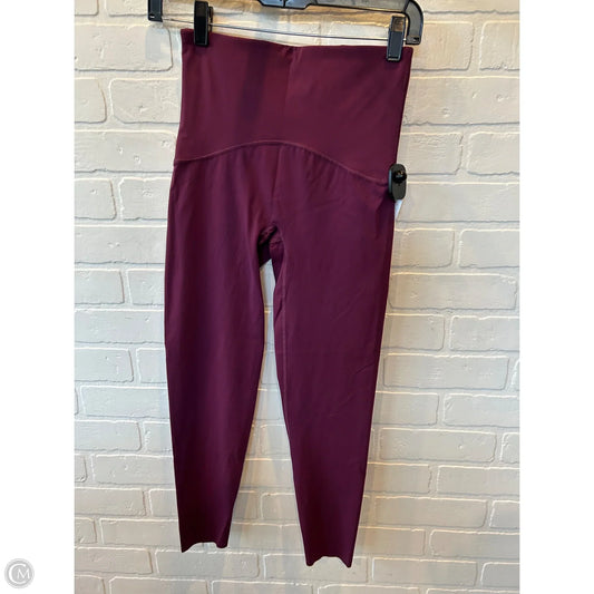 Athletic Leggings By Spanx In Purple, Size: 4