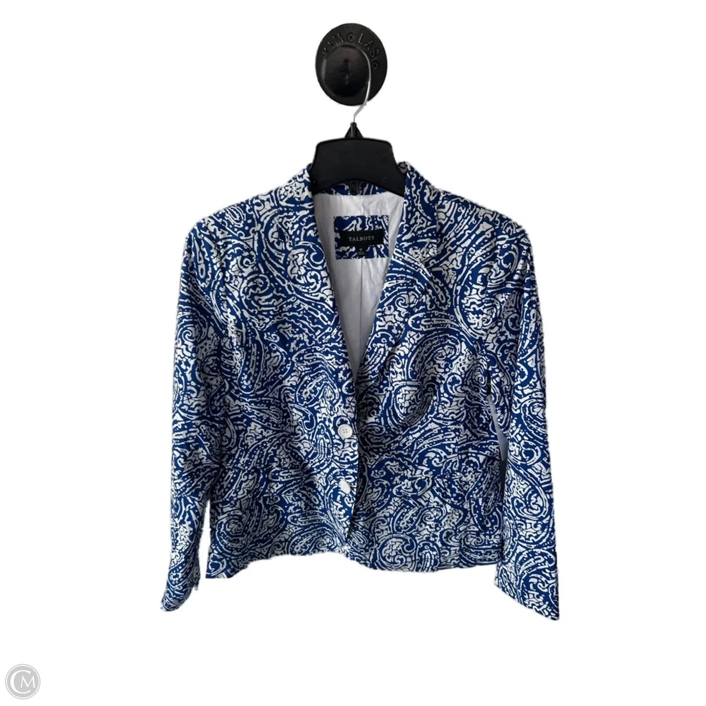 Blazer By Talbots In Blue & White, Size: L