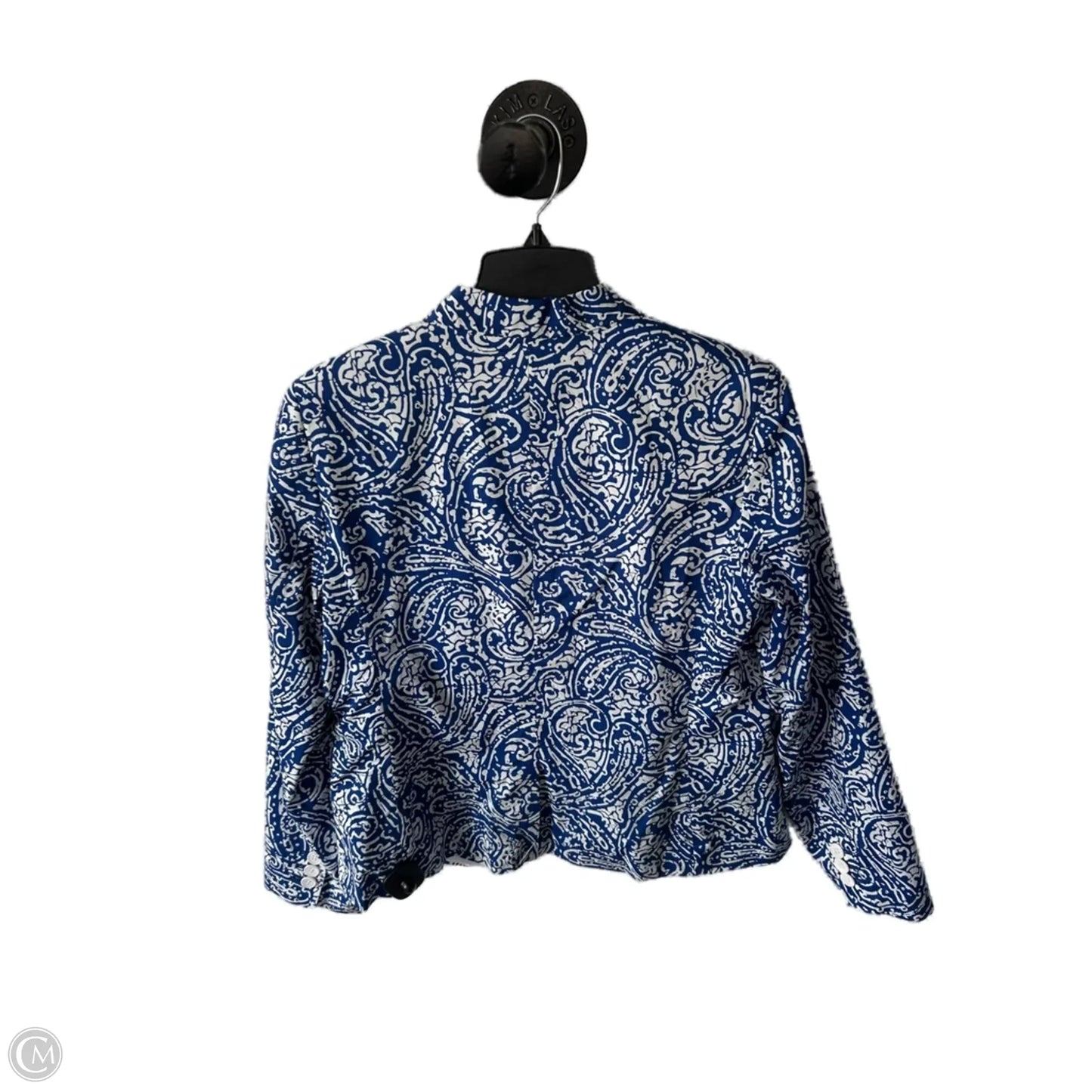 Blazer By Talbots In Blue & White, Size: L