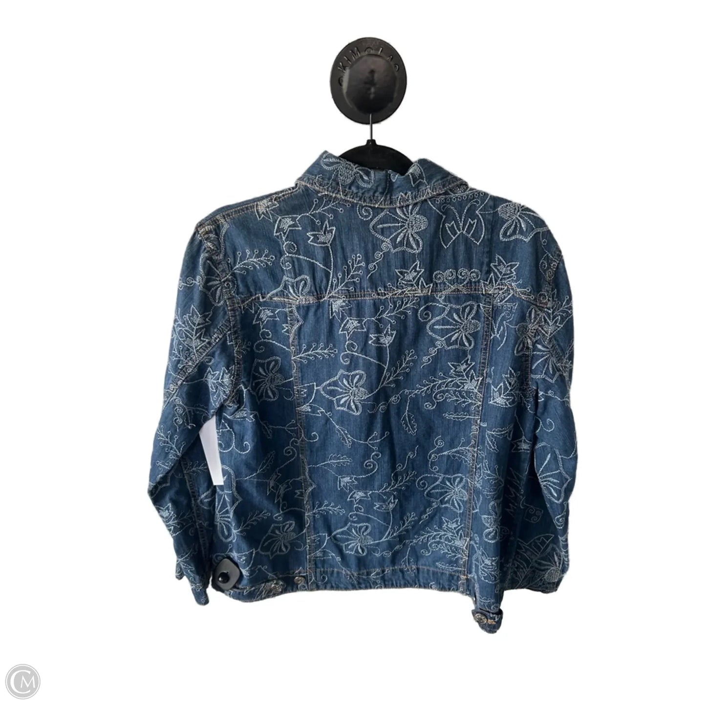 Jacket Denim By Chicos In Blue Denim, Size: M