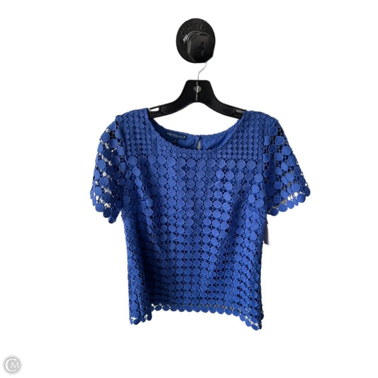 Top Short Sleeve By Talbots In Blue, Size: M