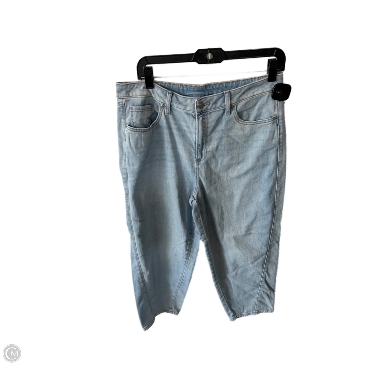 Jeans Straight By Chicos In Blue Denim, Size: 10