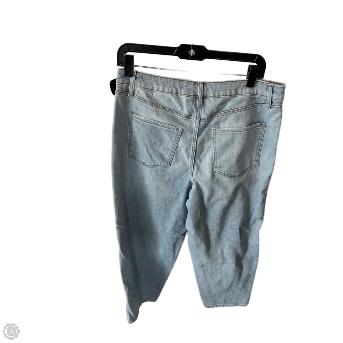 Jeans Straight By Chicos In Blue Denim, Size: 10