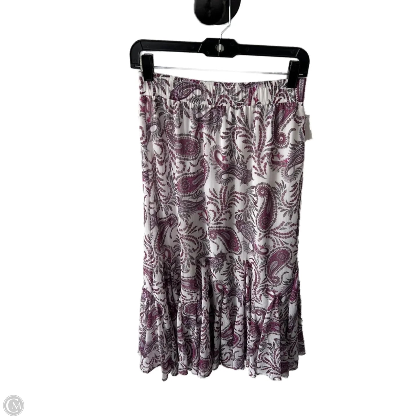 Skirt Maxi By Loft In Purple & White, Size: Xs