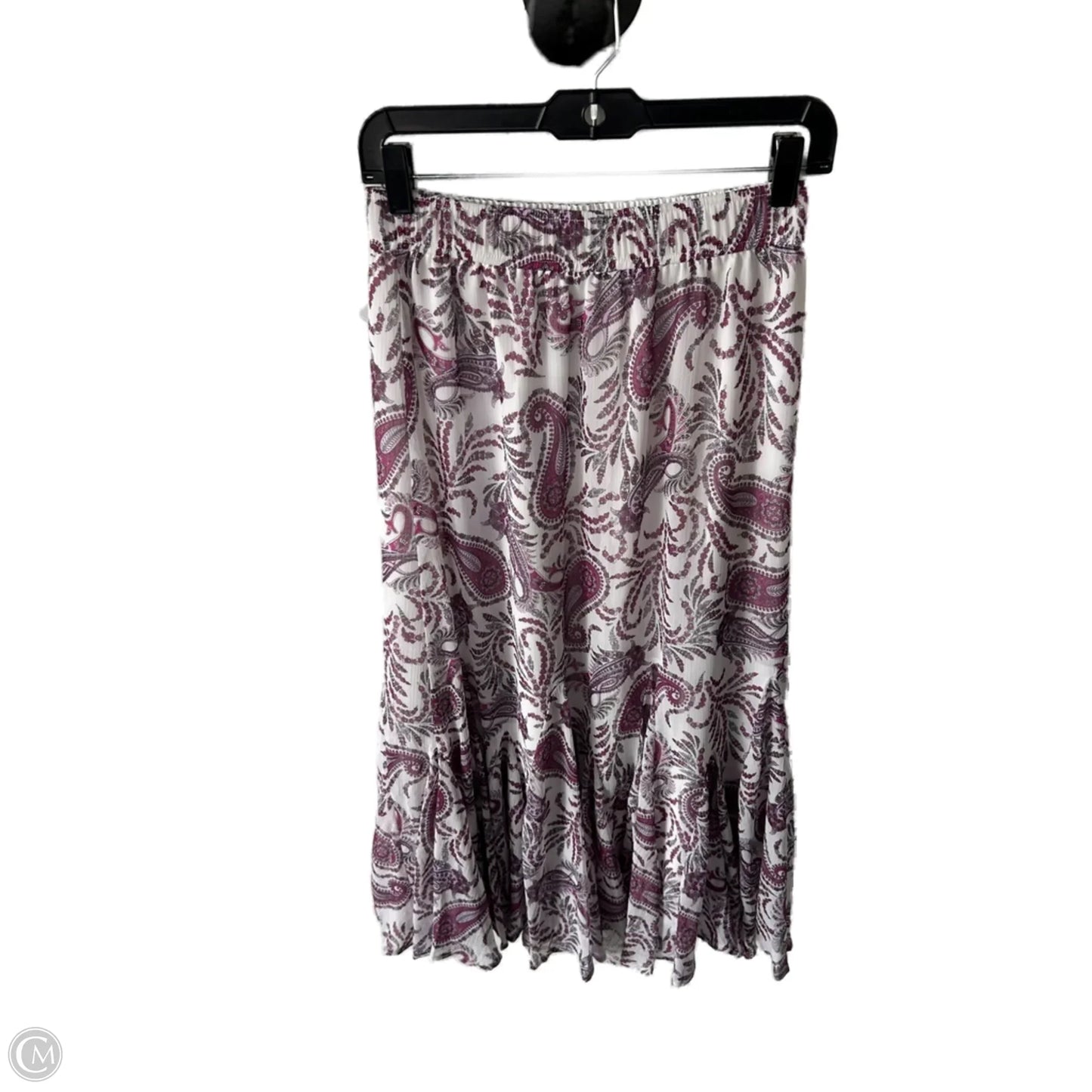 Skirt Maxi By Loft In Purple & White, Size: Xs