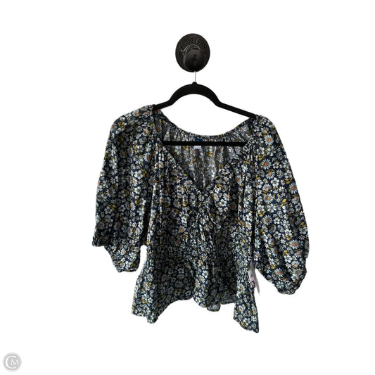 Top Short Sleeve By Old Navy In Blue & Green, Size: 3x