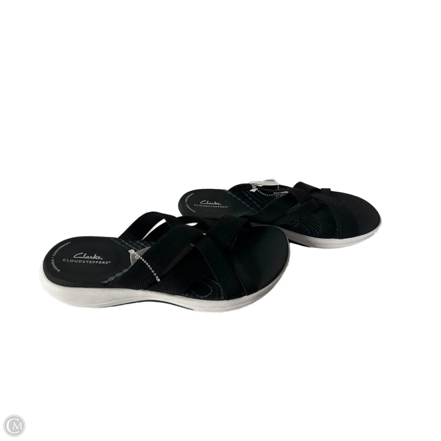 Sandals Flats By Clarks In Black, Size: 8