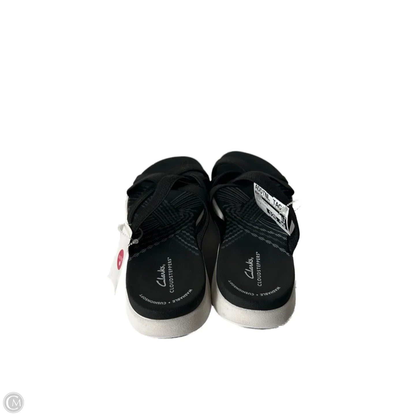 Sandals Flats By Clarks In Black, Size: 8