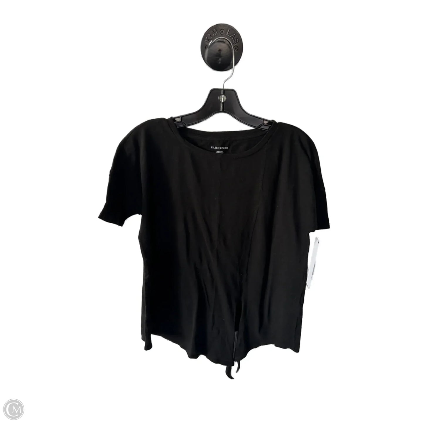 Top Short Sleeve Basic By Eileen Fisher In Black, Size: Xxs