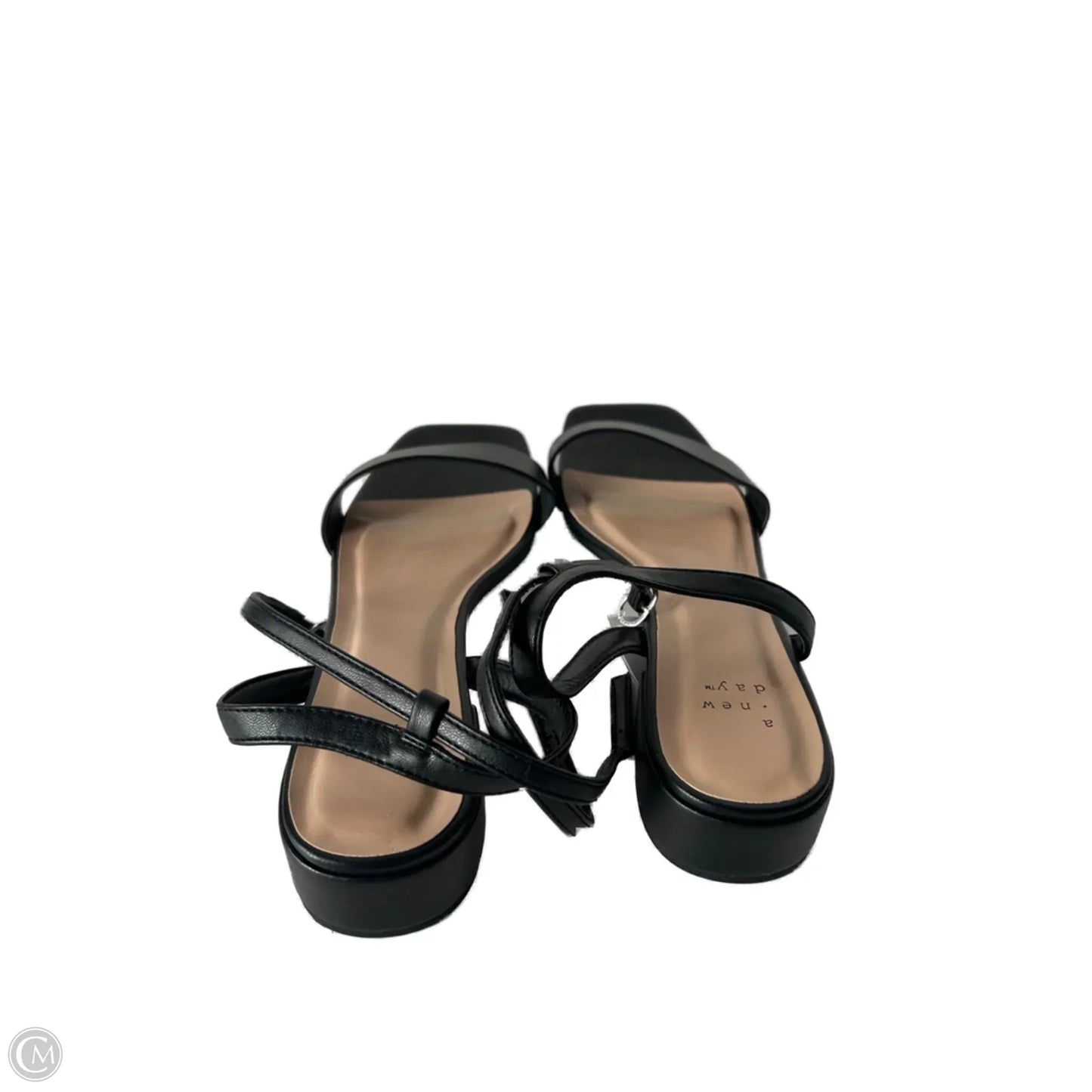 Sandals Flats By A New Day In Black, Size: 10