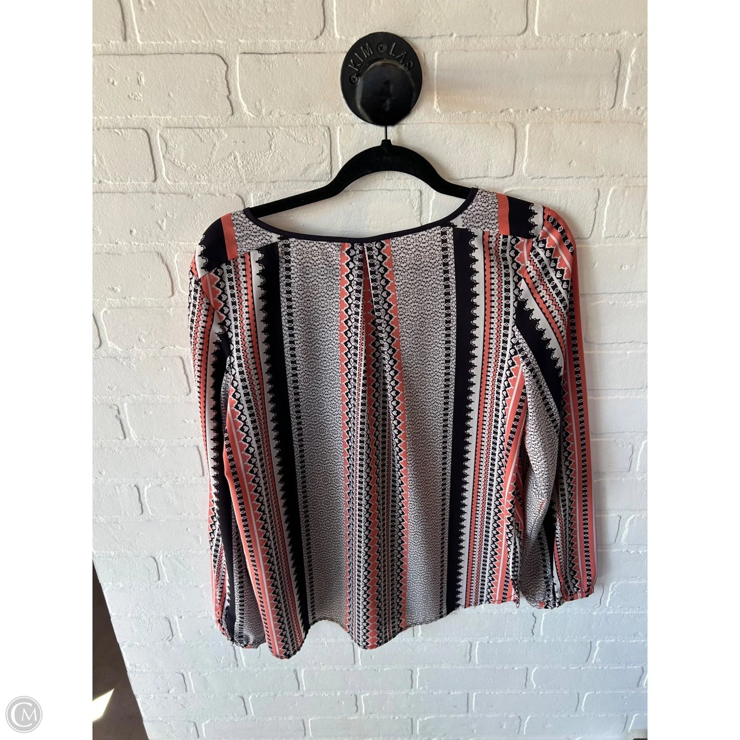 Top Long Sleeve By Sanctuary In Black & White, Size: S