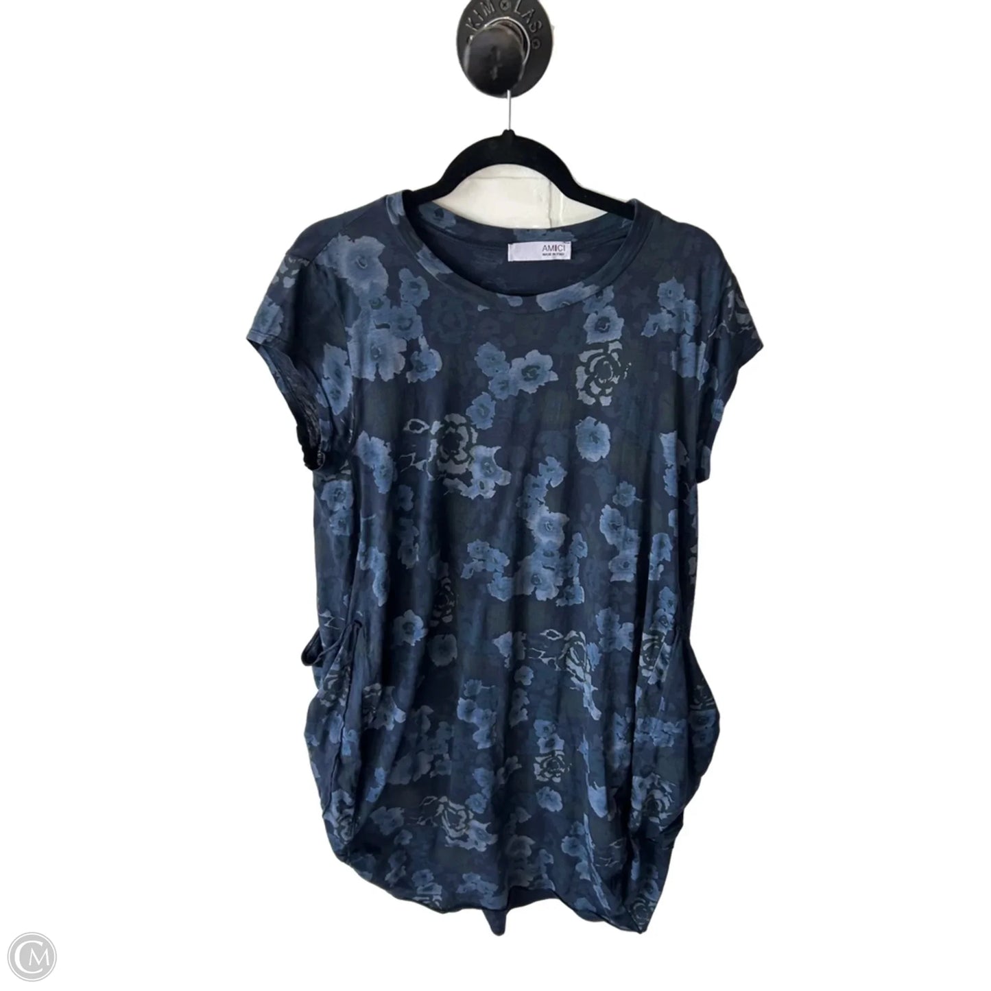 Dress Casual Midi By Cmc In Blue, Size: M