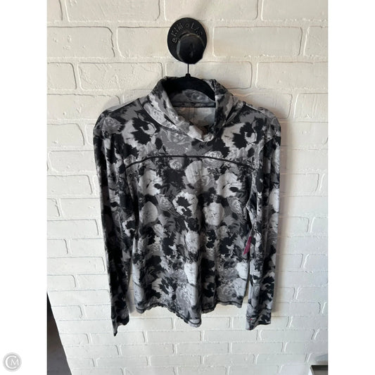 Top Long Sleeve By Talbots In Black & Grey, Size: L