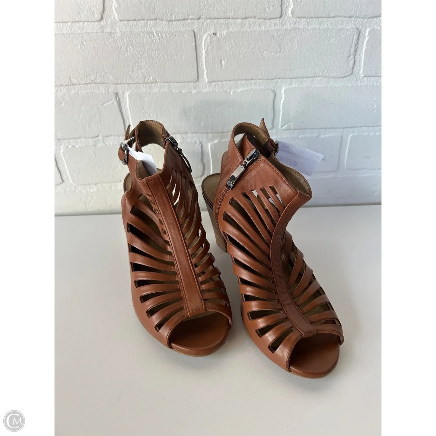 Shoes Heels Block By Cmc In Brown, Size: 9.5