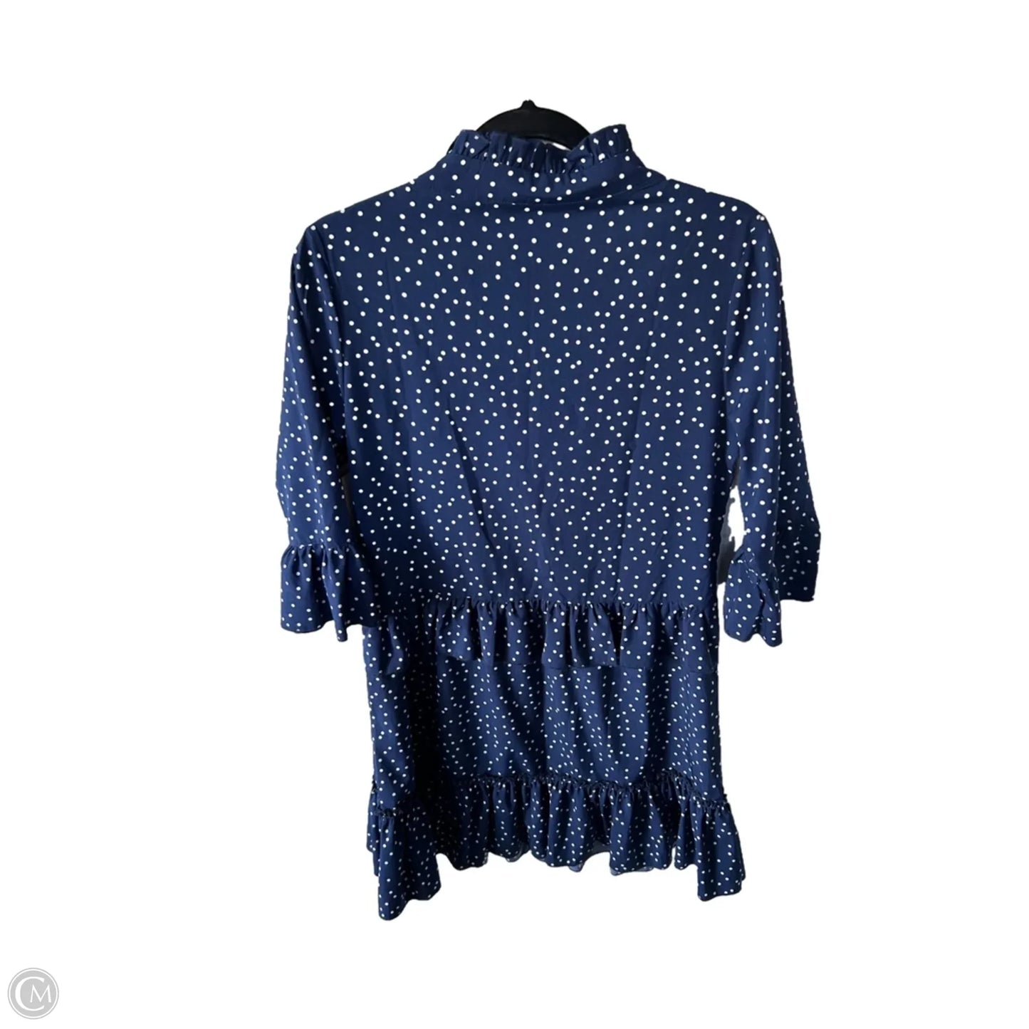 Dress Casual Short By Clothes Mentor In Blue & White, Size: S