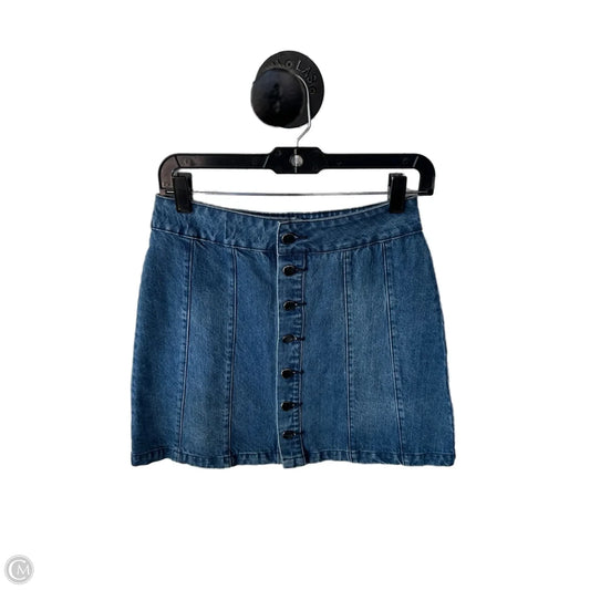 Skirt Mini & Short By Bdg In Blue Denim, Size: 4