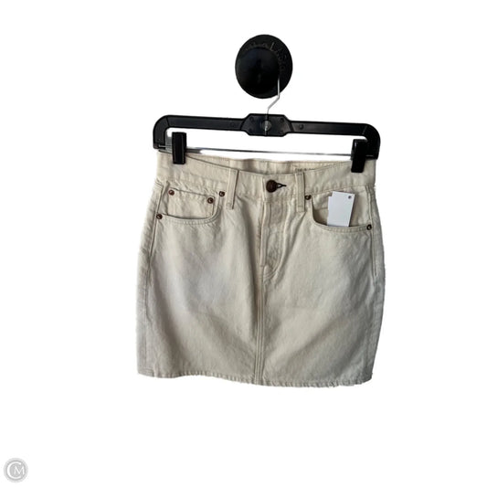 Skirt Mini & Short By Rag And Bone In Cream Denim, Size: 2