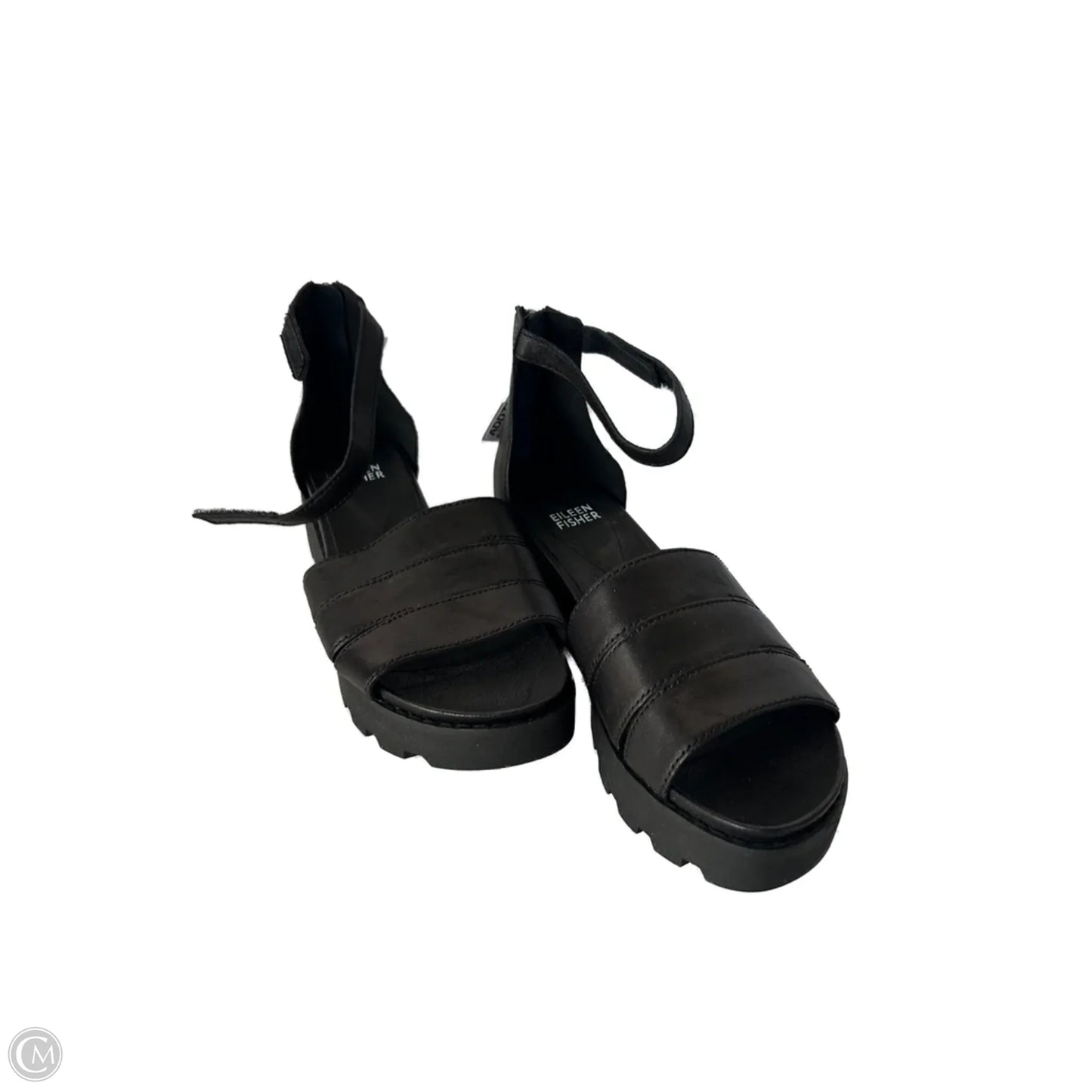 Sandals Heels Block By Eileen Fisher In Black, Size: 7.5