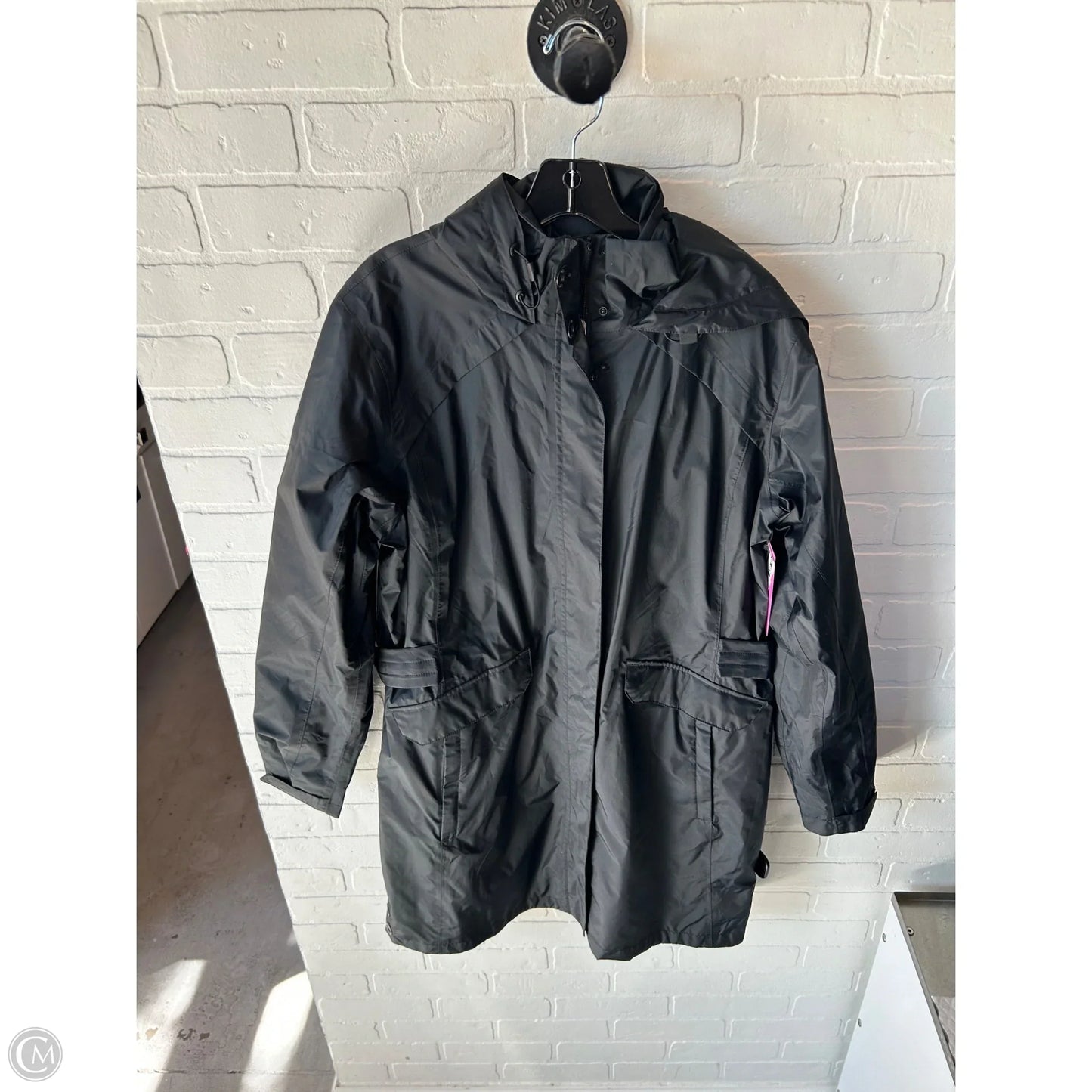 Coat Raincoat By Columbia In Black, Size: Xl