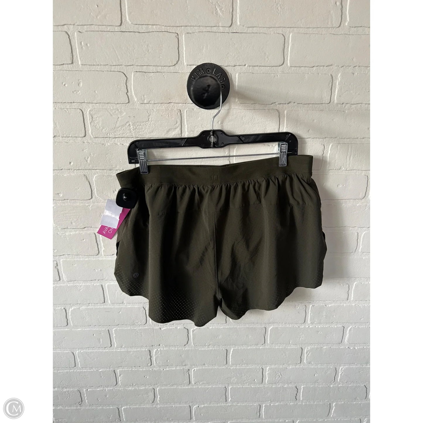 Athletic Shorts By Lululemon In Green, Size: 14