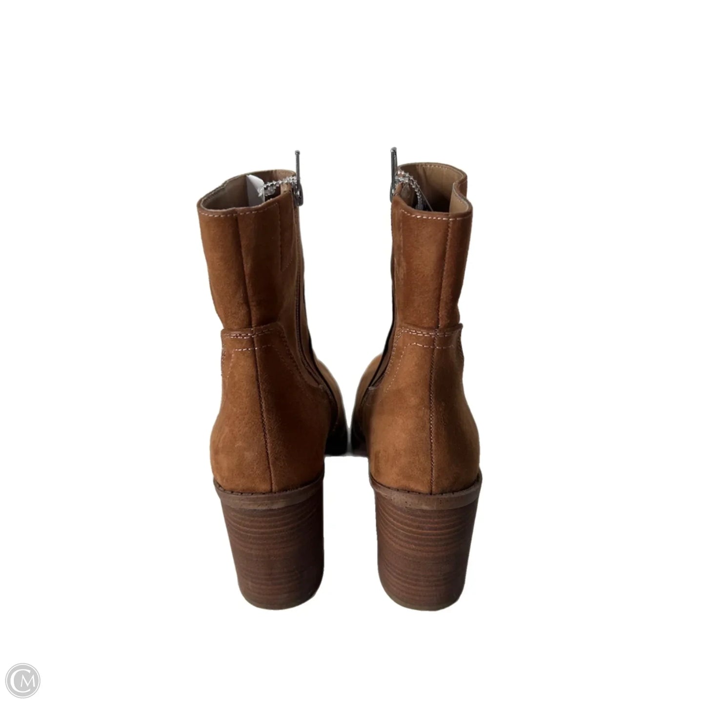 Boots Ankle Heels By Universal Thread In Brown, Size: 8