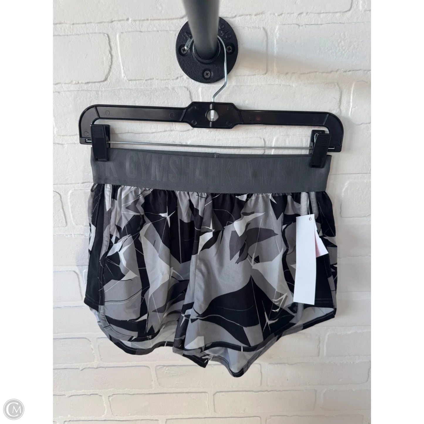 Athletic Shorts By Gym Shark In Black & Grey, Size: 0