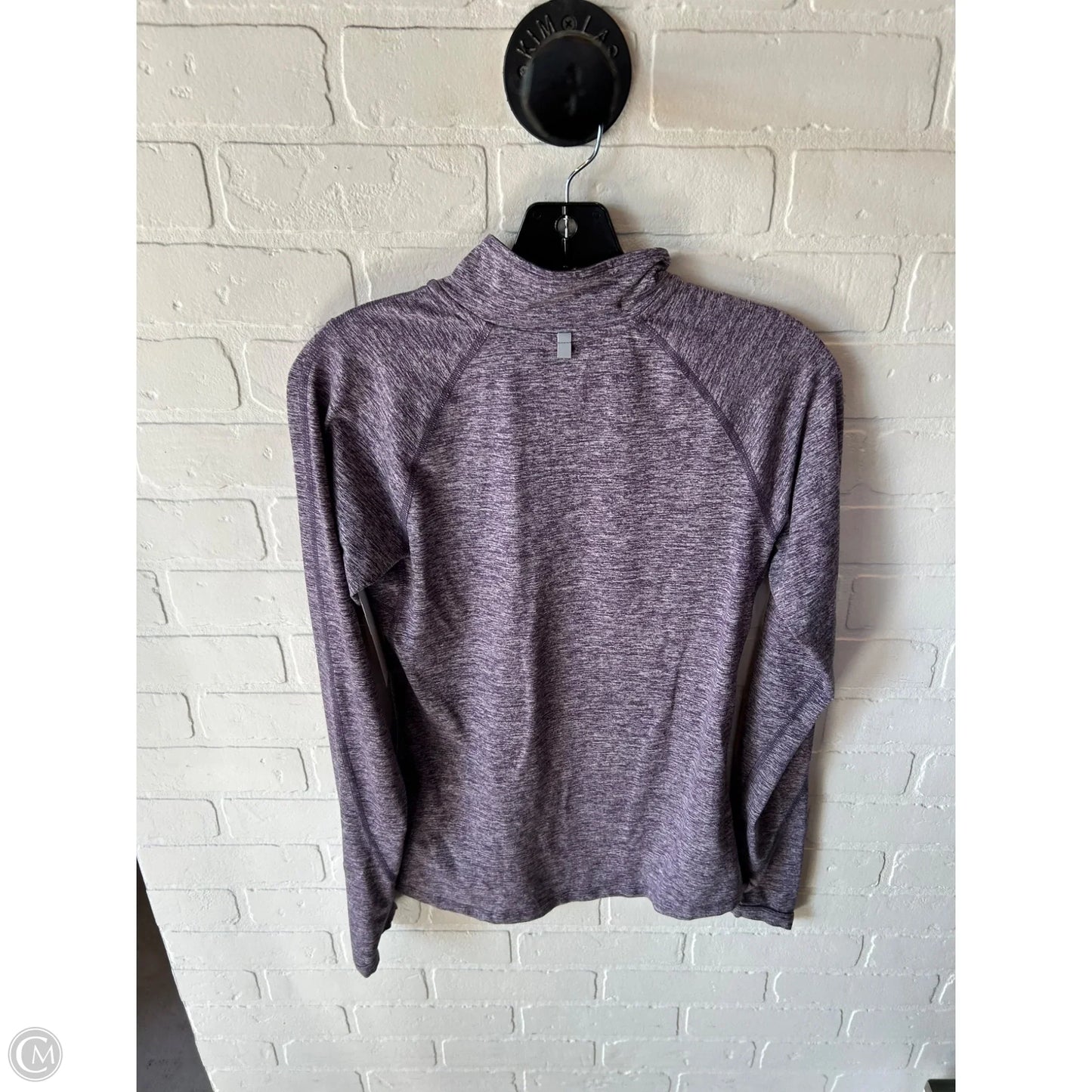 Athletic Top Long Sleeve Collar By Nike Apparel In Purple, Size: Xs