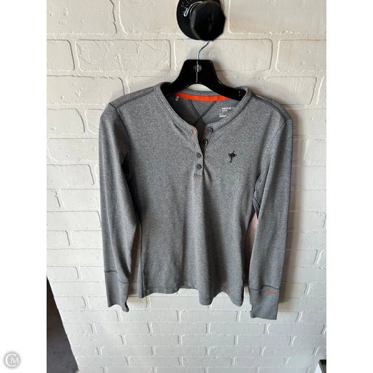 Athletic Top Long Sleeve Crewneck By Nike Apparel In Grey, Size: Xs