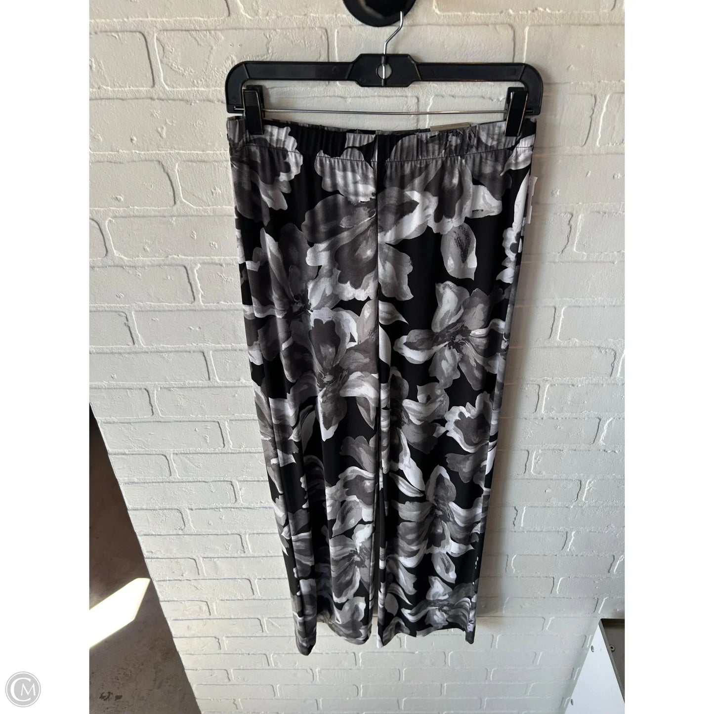 Pants Wide Leg By Chicos In Black & Grey, Size: 4