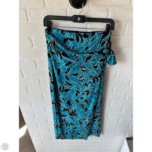 Skirt Maxi By Chicos In Black & Blue, Size: 4
