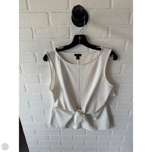 Top Sleeveless By Ann Taylor In Cream, Size: M