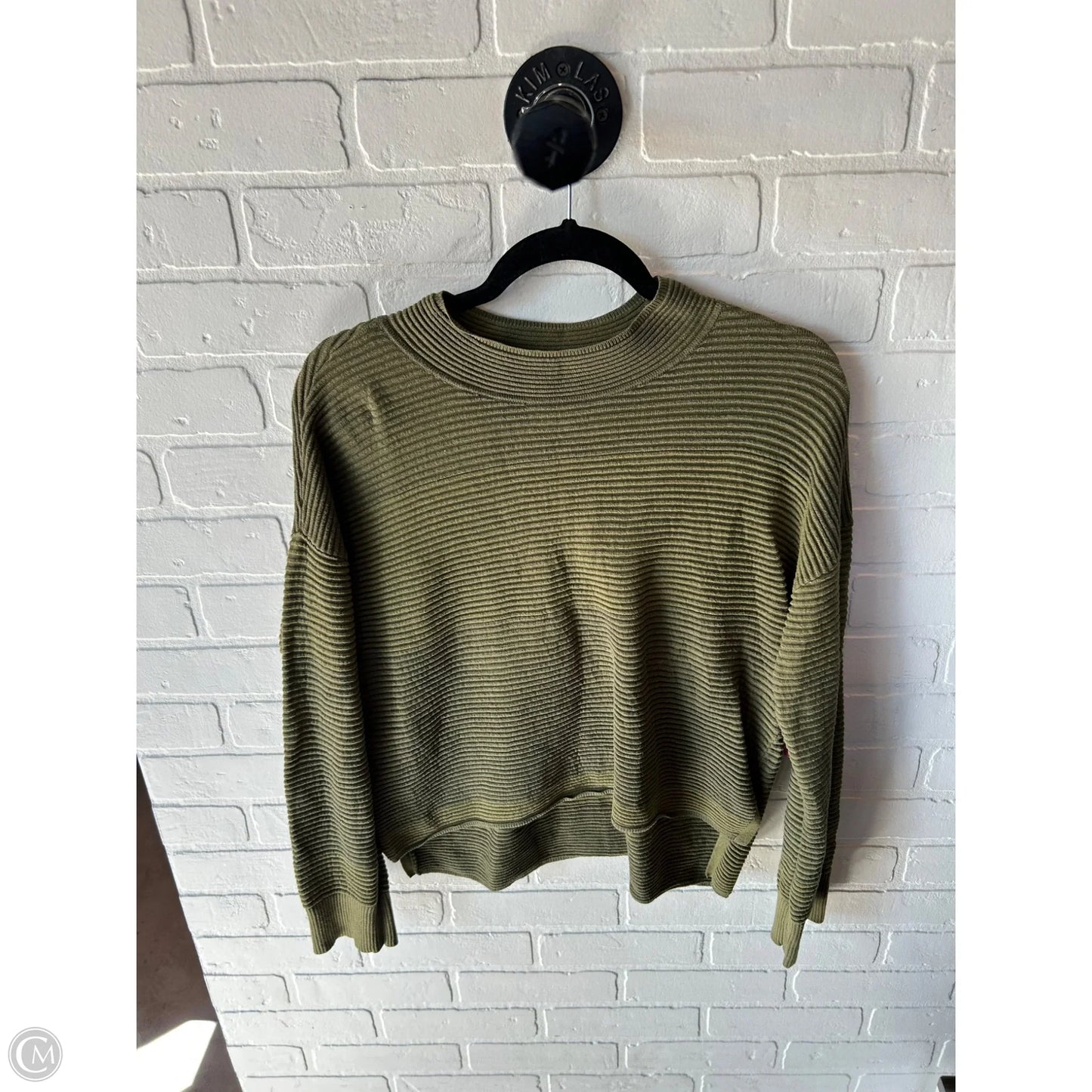 Top Long Sleeve By Daily Practice By Anthropologie In Green, Size: L
