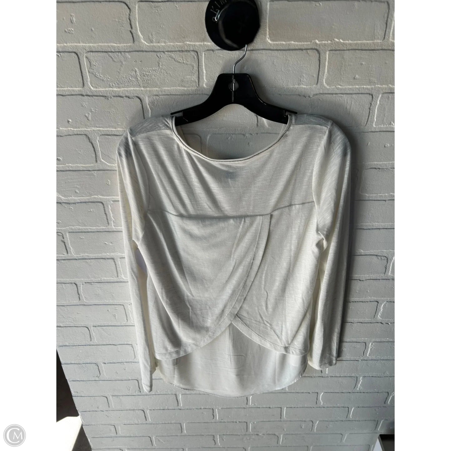 Top Long Sleeve By White House Black Market In White, Size: S