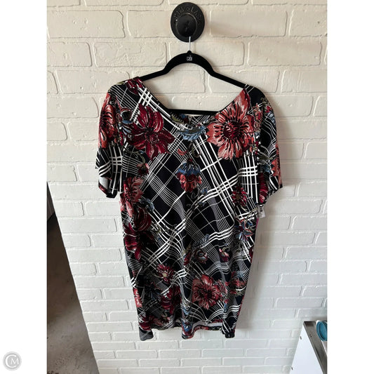 Dress Work By Chicos In Black & Red, Size: 2x