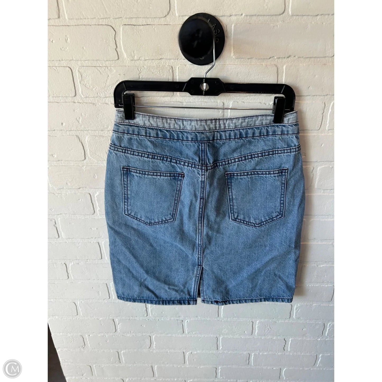 Skirt Mini & Short By Current Air In Blue Denim, Size: 4