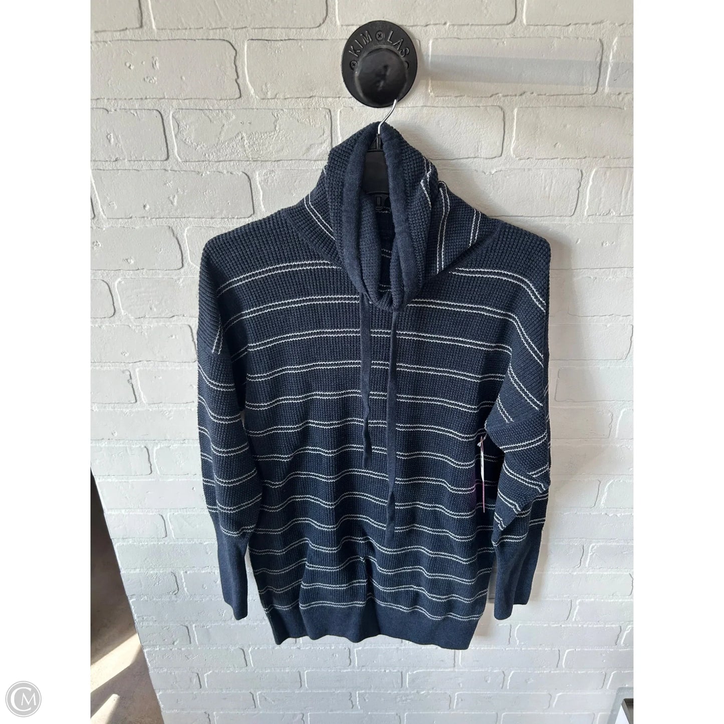 Sweater By Prana In Blue & White, Size: M