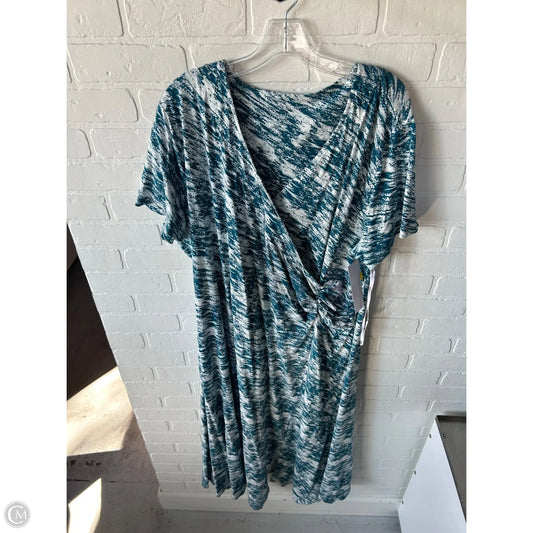 Dress Casual Maxi By Soft Surroundings In Blue & White, Size: 3x