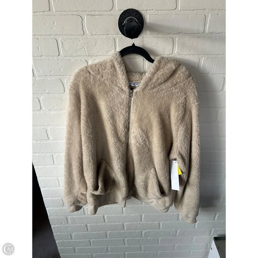 Jacket Fleece By Hyfve In Tan, Size: L