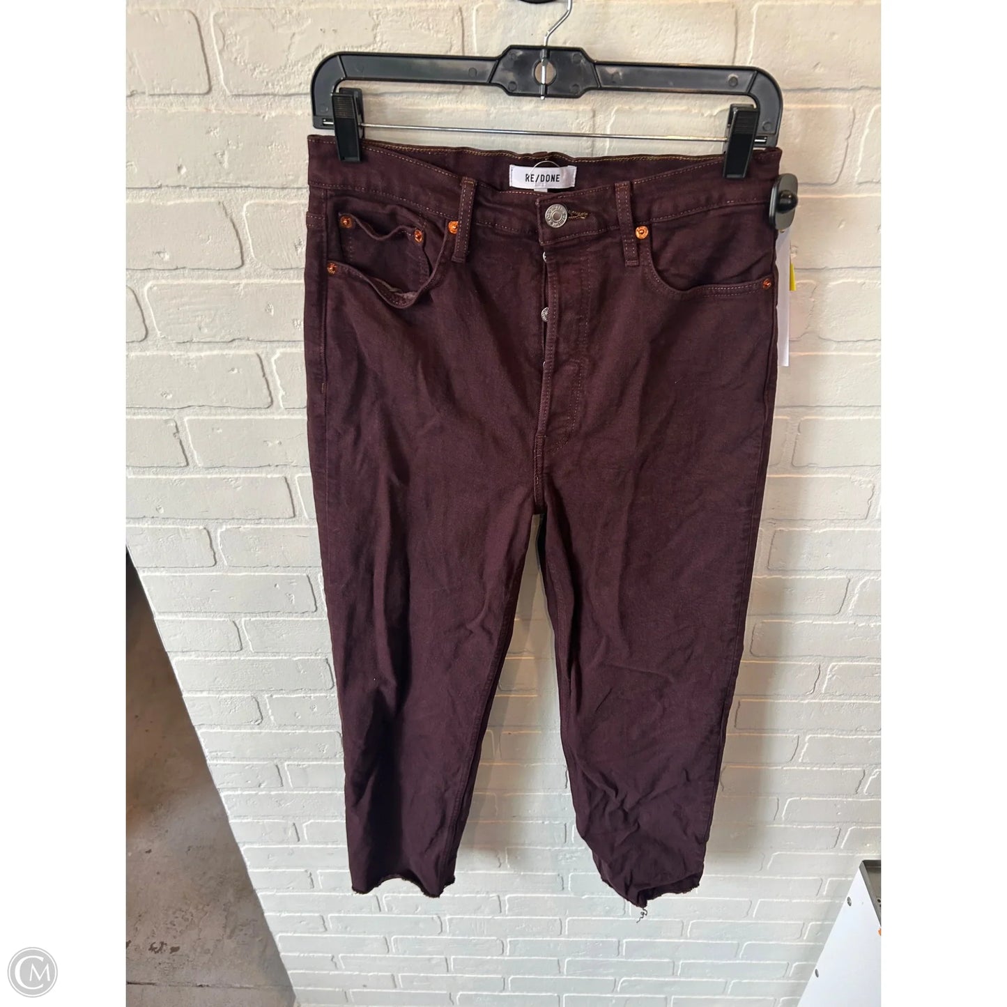 Jeans Straight By Cmb In Red Denim, Size: 6