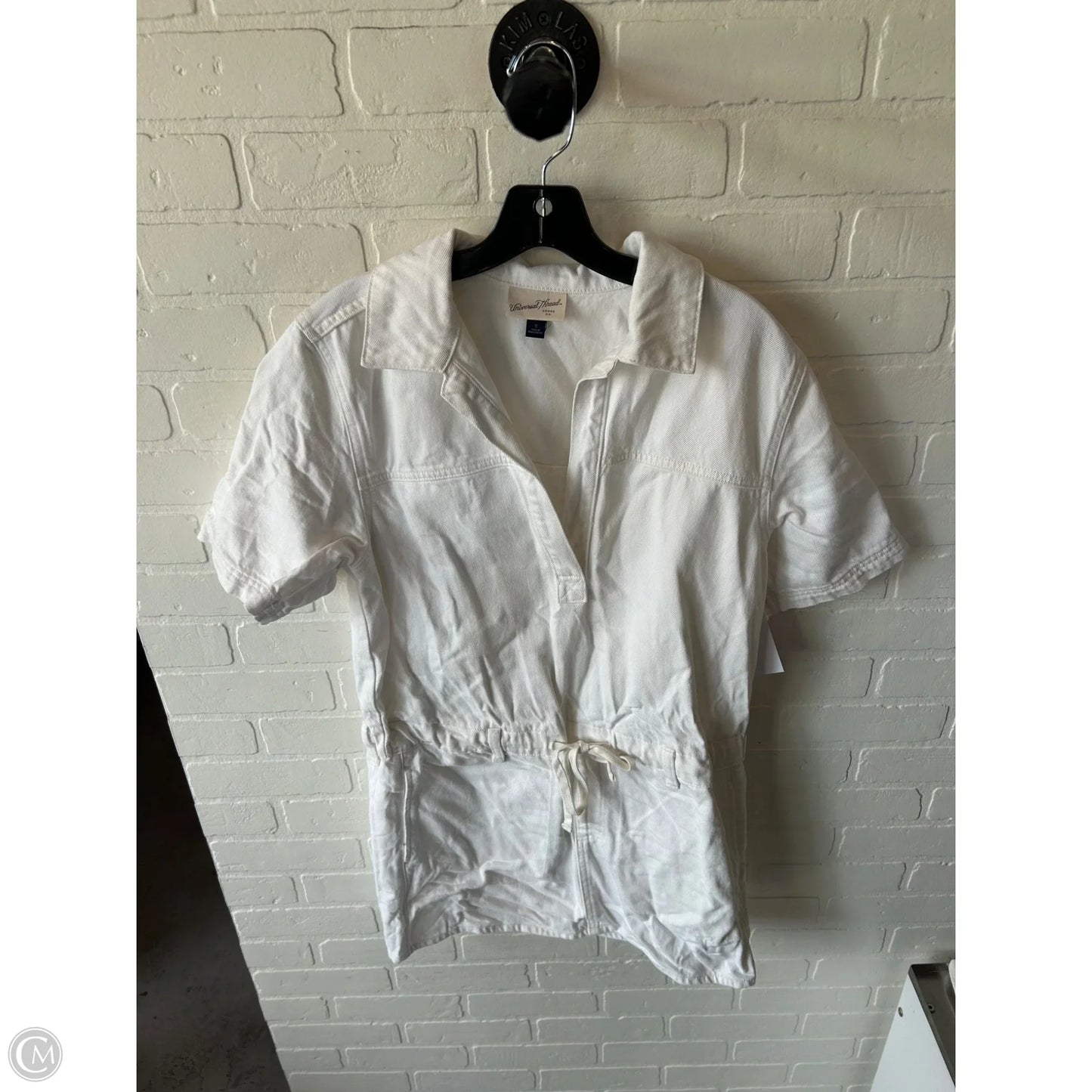 Dress Casual Short By Universal Thread In Cream Denim, Size: S