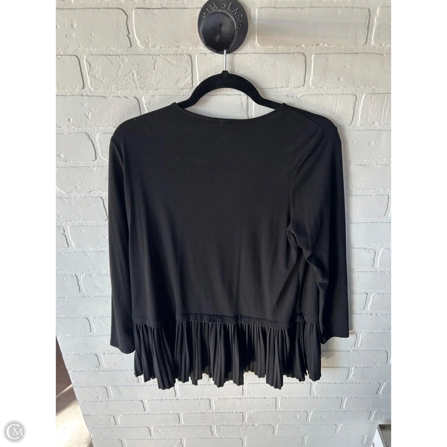 Top Long Sleeve By J. Jill In Black, Size: Mp