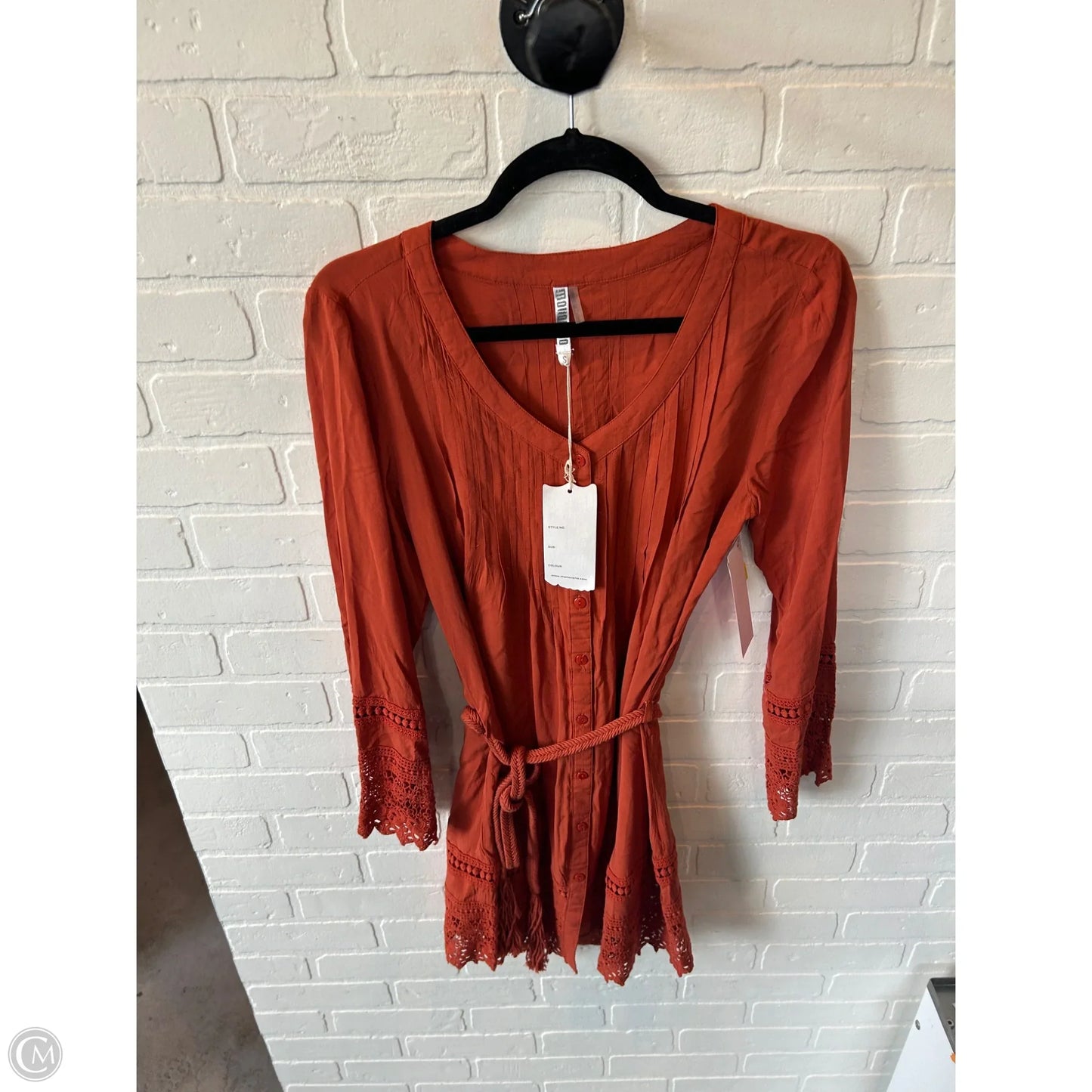 Dress Casual Short By Monoreno In Orange, Size: S
