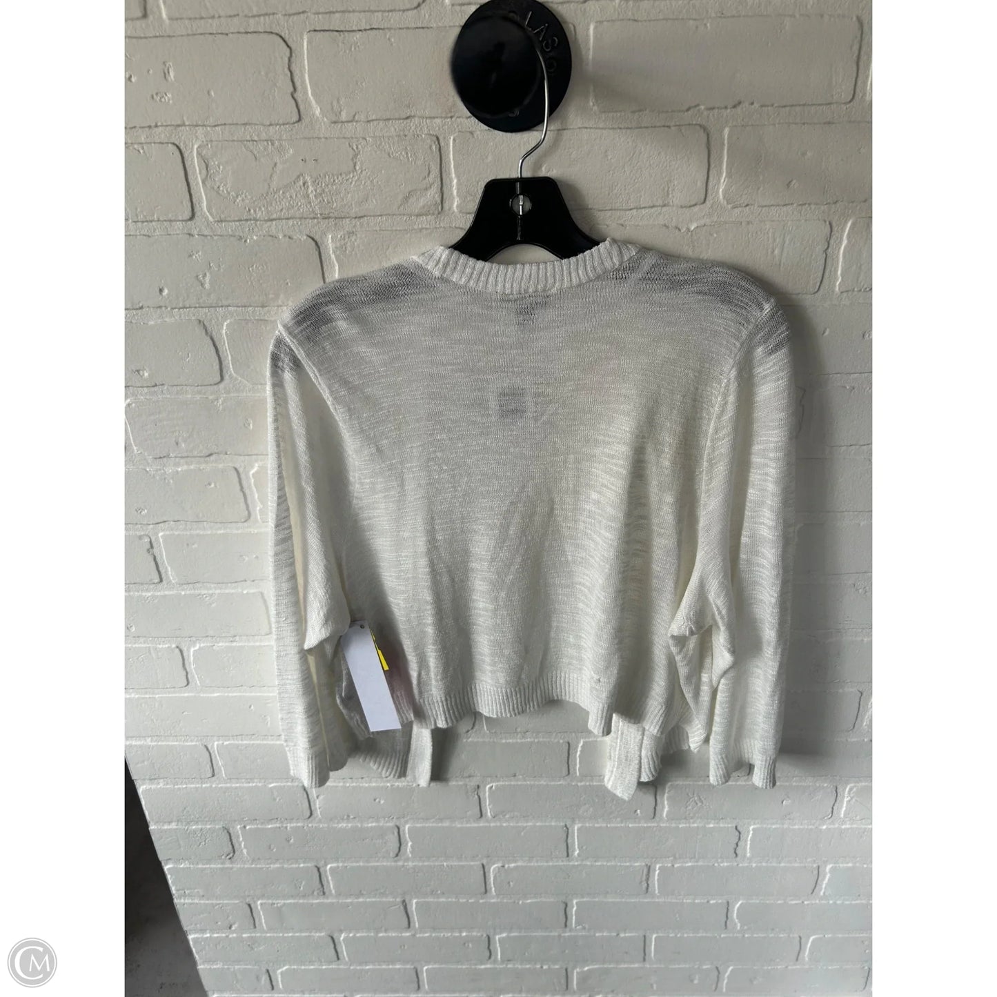 Sweater Cardigan By Torrid In White, Size: 2x