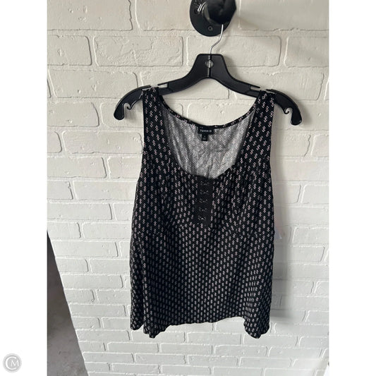 Top Sleeveless By Torrid In Black & White, Size: 1x