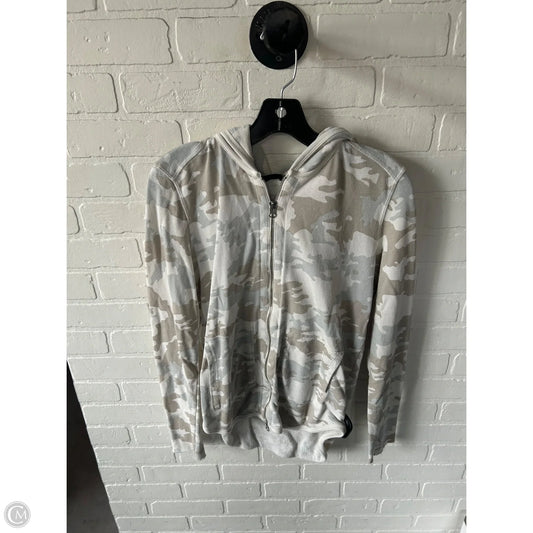 Sweatshirt Hoodie By Atm In Cream & Tan, Size: M