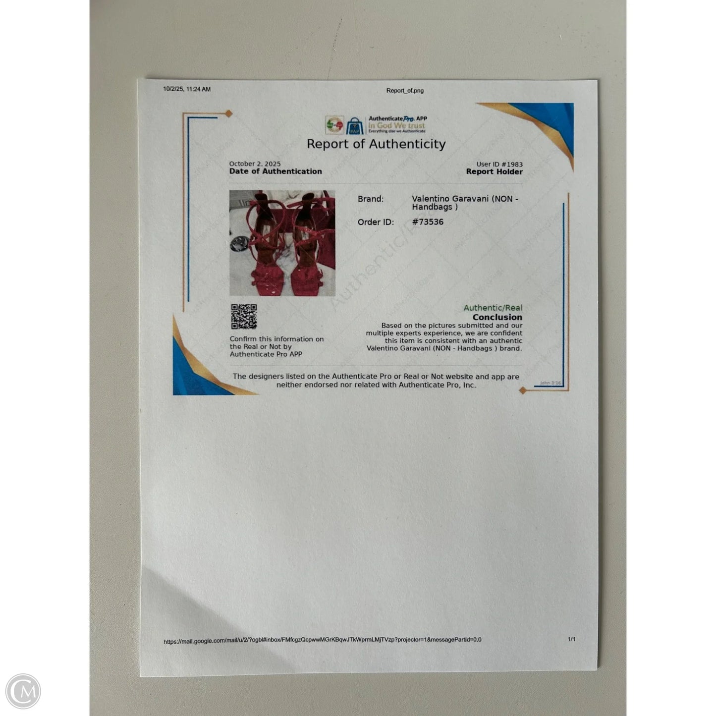 Sandals Luxury Designer By Valentino-garavani In Orange, Size: 8.5