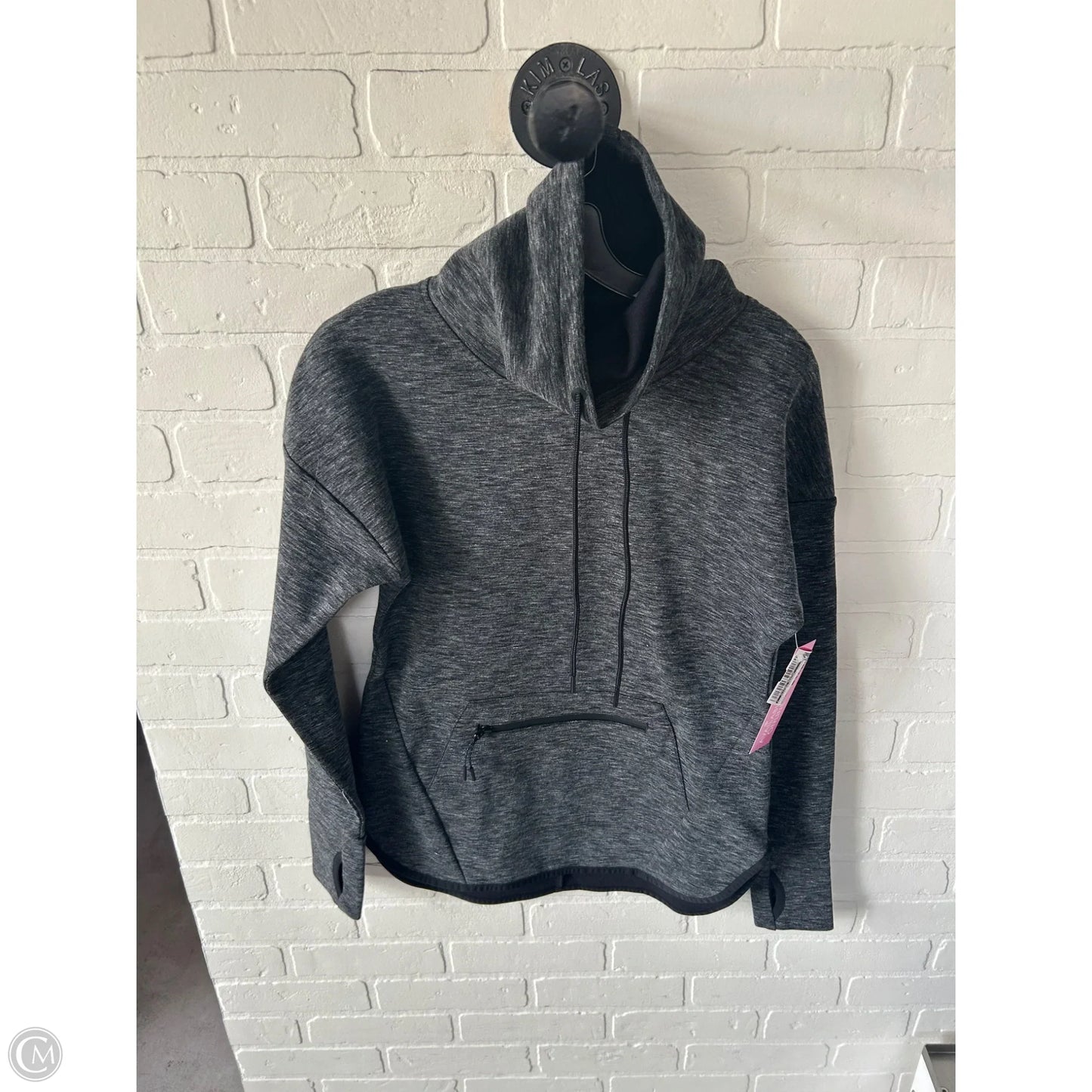 Athletic Sweatshirt Collar By Clothes Mentor In Grey, Size: Xs