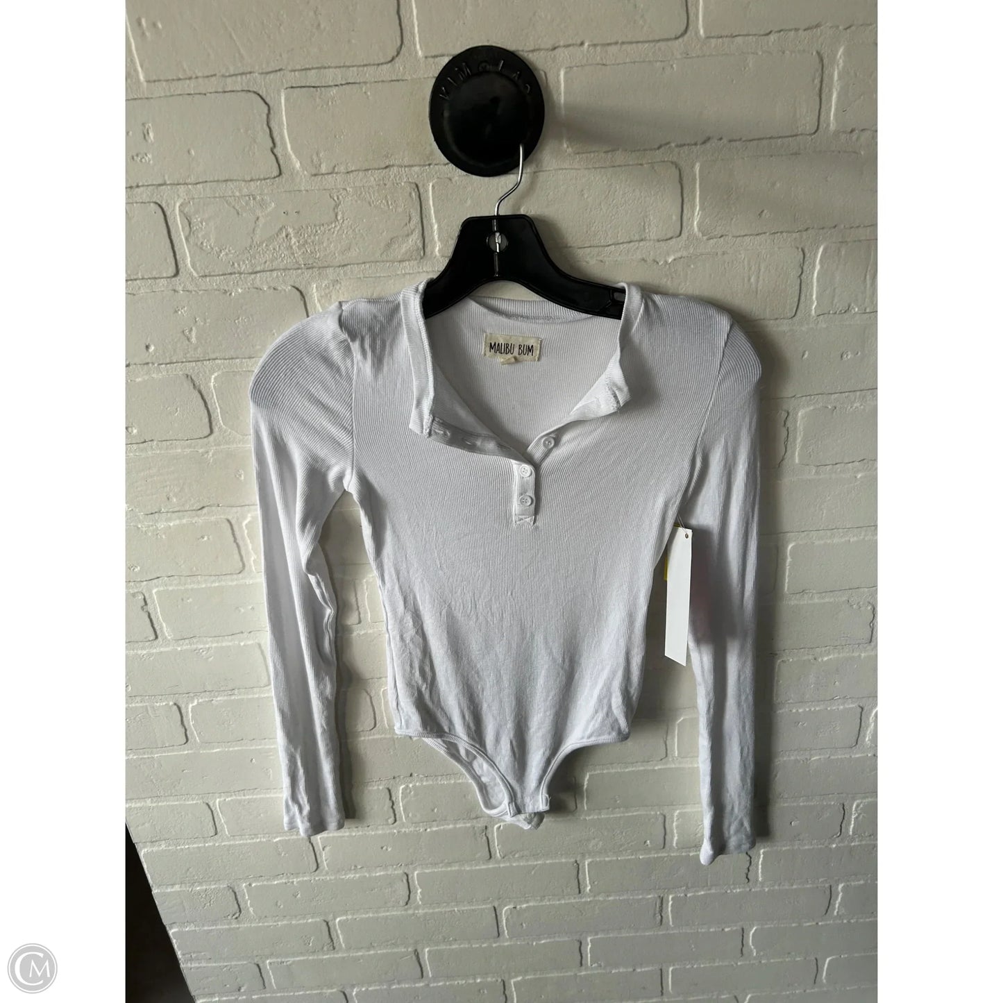 Bodysuit By Clothes Mentor In White, Size: S